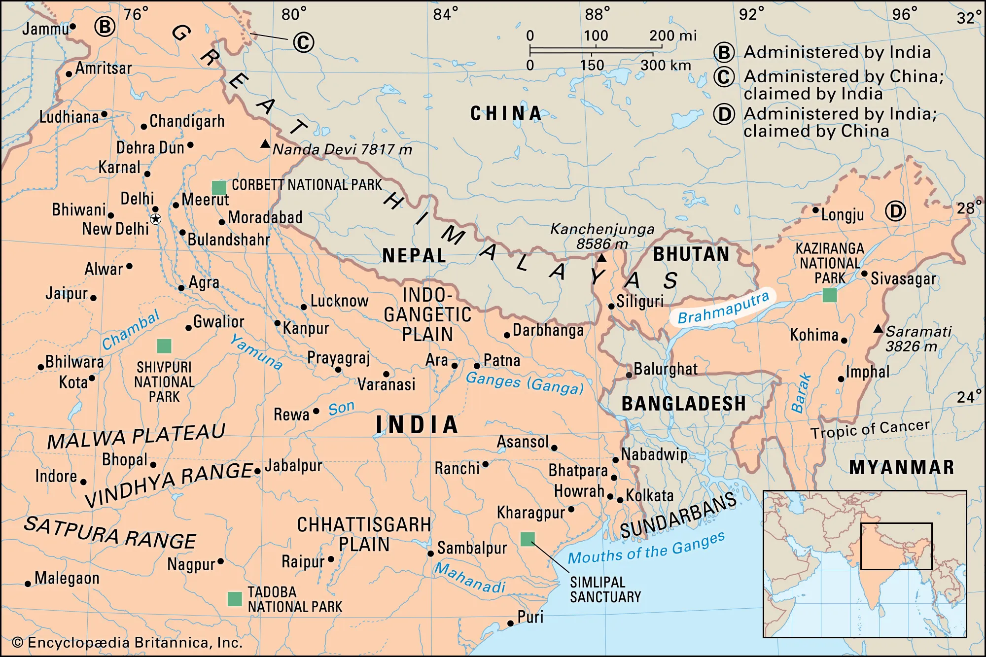 Brahmaputra River System ब्रह्मपुत्र नदी प्रणाली - उत्तरी तट , दक्षिणी तट की सहायक नदियाँ
