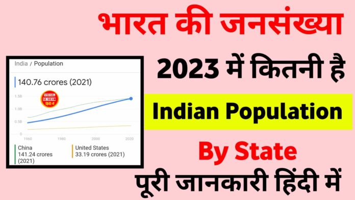 2023 में भारत की कुल जनसंख्या कितनी है ? 1951 से अब तक , What is the total population of India in 2023?