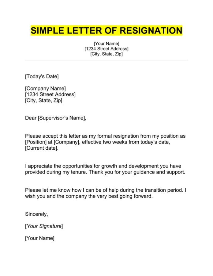 Resignation Letter कैसे लिखे